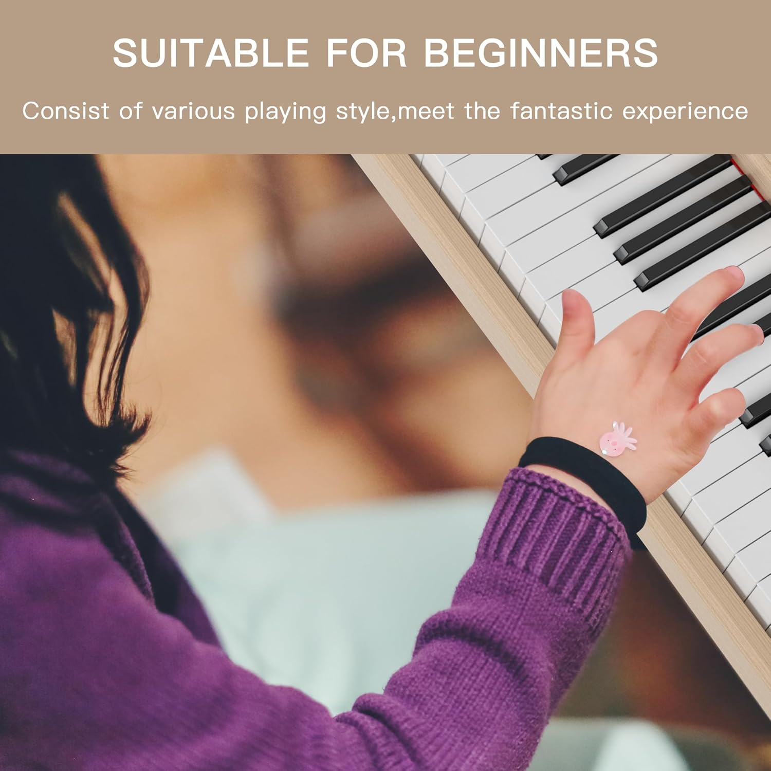 88- Key Hammer Weighted Digital Keyboard Piano, Full-Size Electric Piano keyboard, with 3-Pedal, Multi-Functional Keyboard and Stand for Beginner/Adult