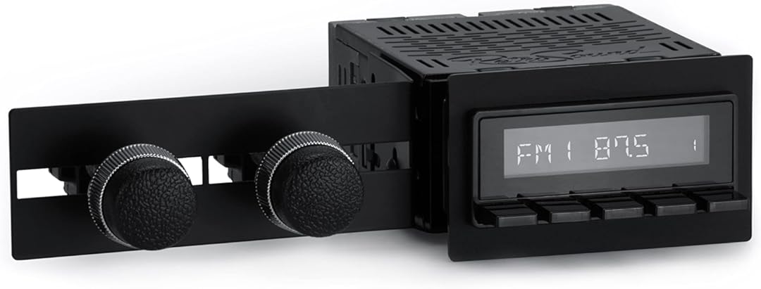 Retro Manufacturing Denver Radio M1 AM/FM RDS Black Compatible with 1973 Dodge Charger (DEN-M1-B-248-251-32-82)