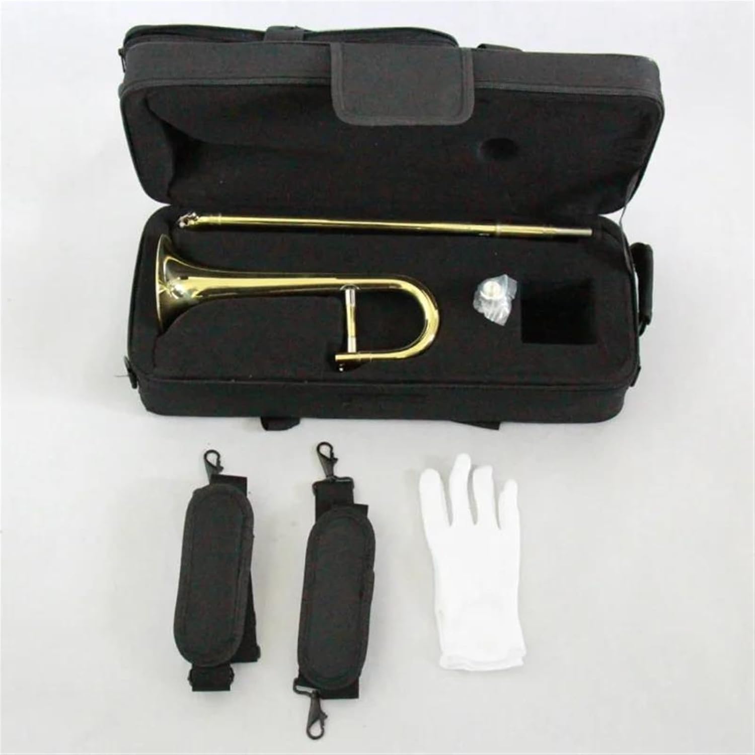 Professionals euphonium Useful Soprano Trombone In Brass And Gold Lacquer With Canvas Bag Case