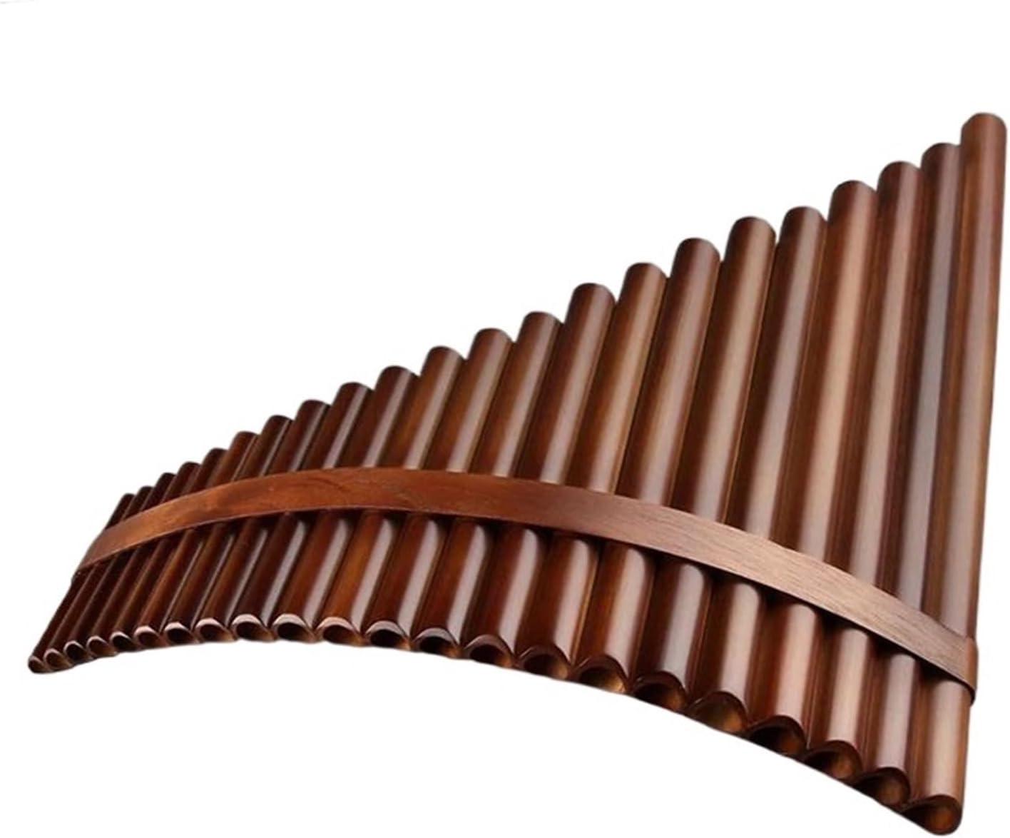 Chinese Traditional Musical Instrument 22 Pipes Pan Flute C Key Woodwind Handmade With Accessories (Color : Left)