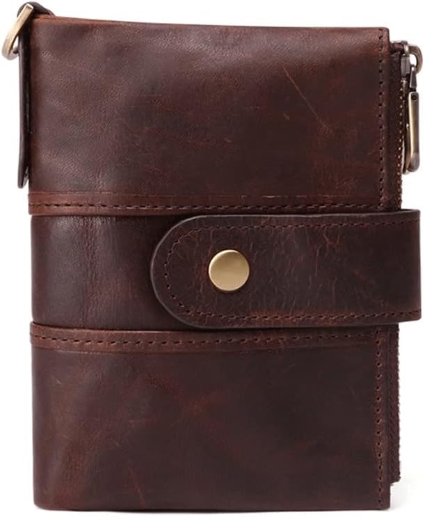 Retro Men's Wallet Anti-Theft Swipe Wallet Multi-Card Slot Casual Large-Capacity Ticket Clip