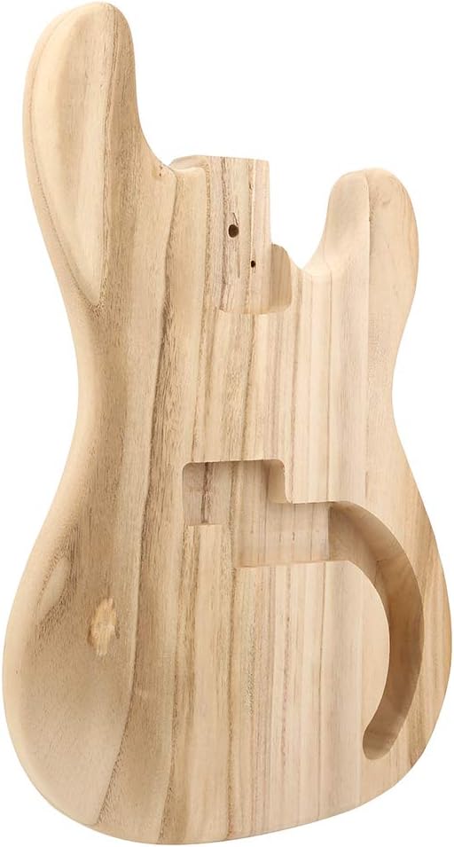 Convenient Bass Guitar Body - Maple Material Unfinished Make for DIY Craft and Guitar Lovers Use