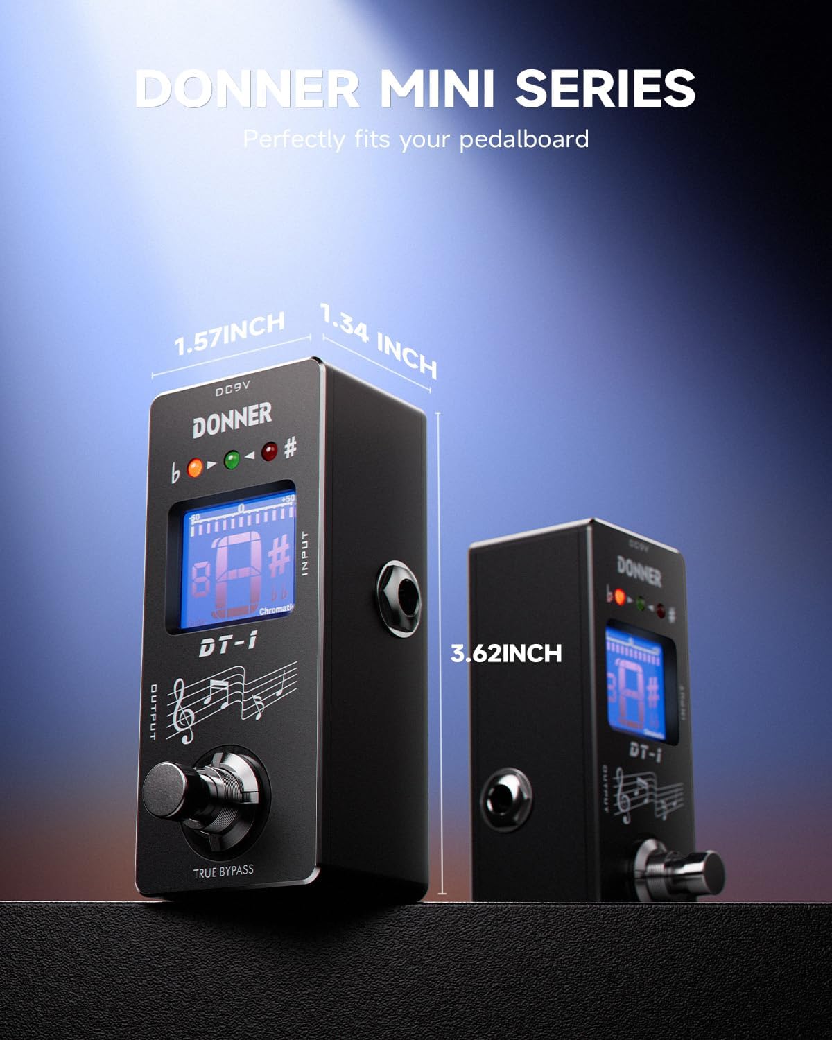 Donner Tuner Pedal and Delay Guitar Pedal