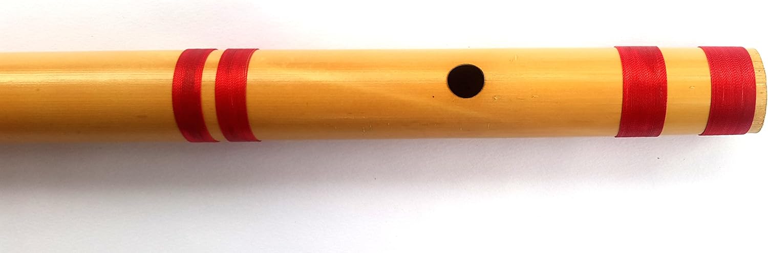 2 Bamboo Flutes C & E Bass Bansuri, Combined purchase discount With cover & case