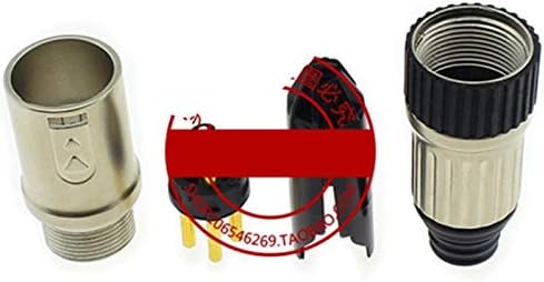 Davitu Electrical Equipments Supplies - 100pcs Microphone 3 Pin XLR Balance Connector Gold Plating Rome Male Female Copper XLR Plug - (Color: 10pairs)