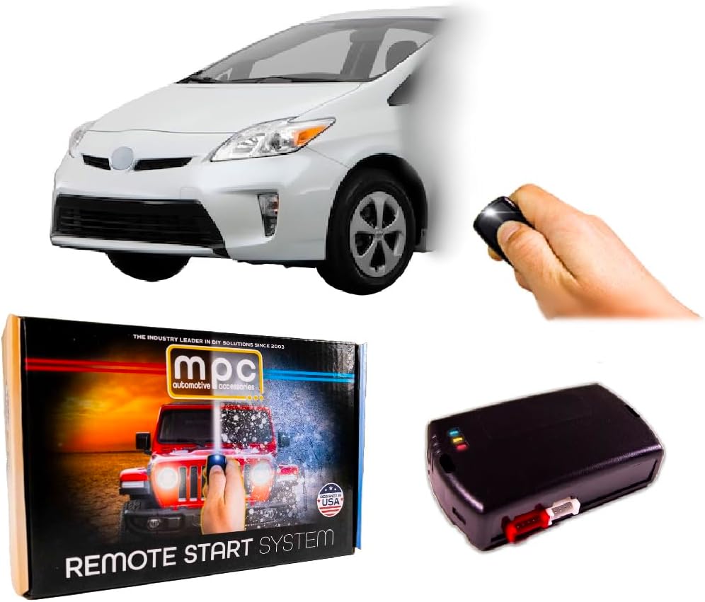 MPC Complete Add-On Remote Start Kit Compatible with Toyota Prius 2010-2015 - Hybrid - Uses Factory Remotes - Firmware Preloaded