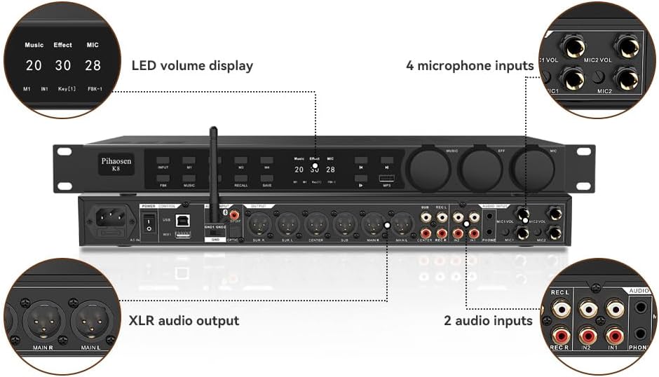 New Chinese Karaoke Machine KV-V5 MAX Karaoke Player, with Reverb Wireless Microphone, 22-inch capacitive Touch Screen Free Cloud Download (4T Black Touch Screen Professional Edition)