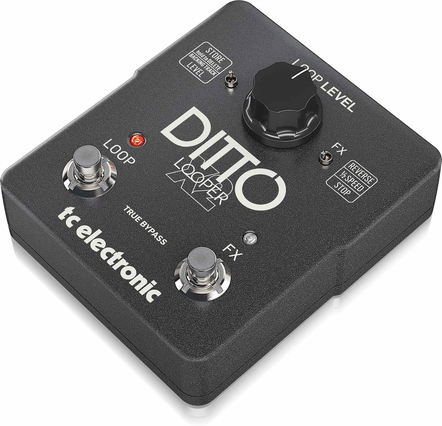 TC Electronic DITTO X2 LOOPER Highly Intuitive Looper Pedal with Dedicated Stop Button and Loop Effects