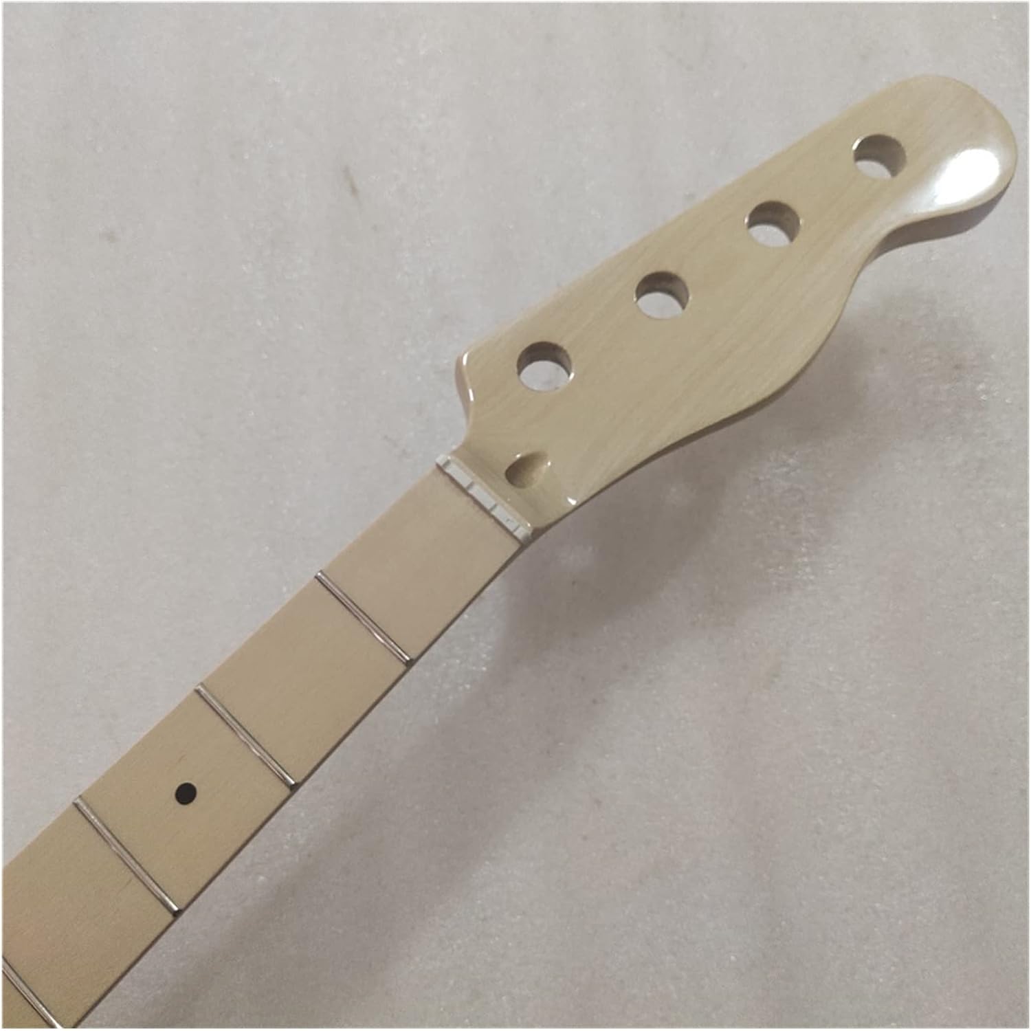 TSTS Maple 20 Fret Bass Guitar Neck Replacement 4 String Maple Fingerboard Inlay Guitar ​Neck Replacement