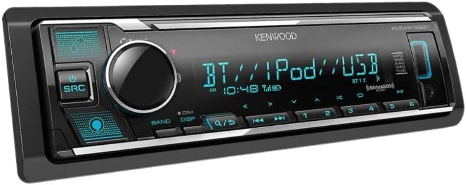 Refurbished Kenwood KMM-BT332U Digital Media Receiver (Does Not Play Discs) w/Amazon Alexa