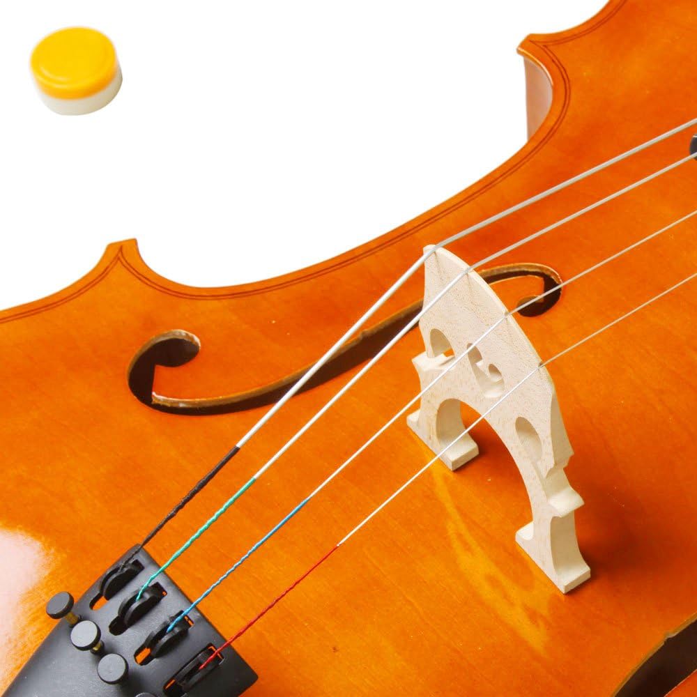 Full-Size Cello, Beginner Cello 4/4, Acoustic Cello Set with Portable Bag, Bow, Rosin, Bridge, Adults & Kids String Musical Instruments