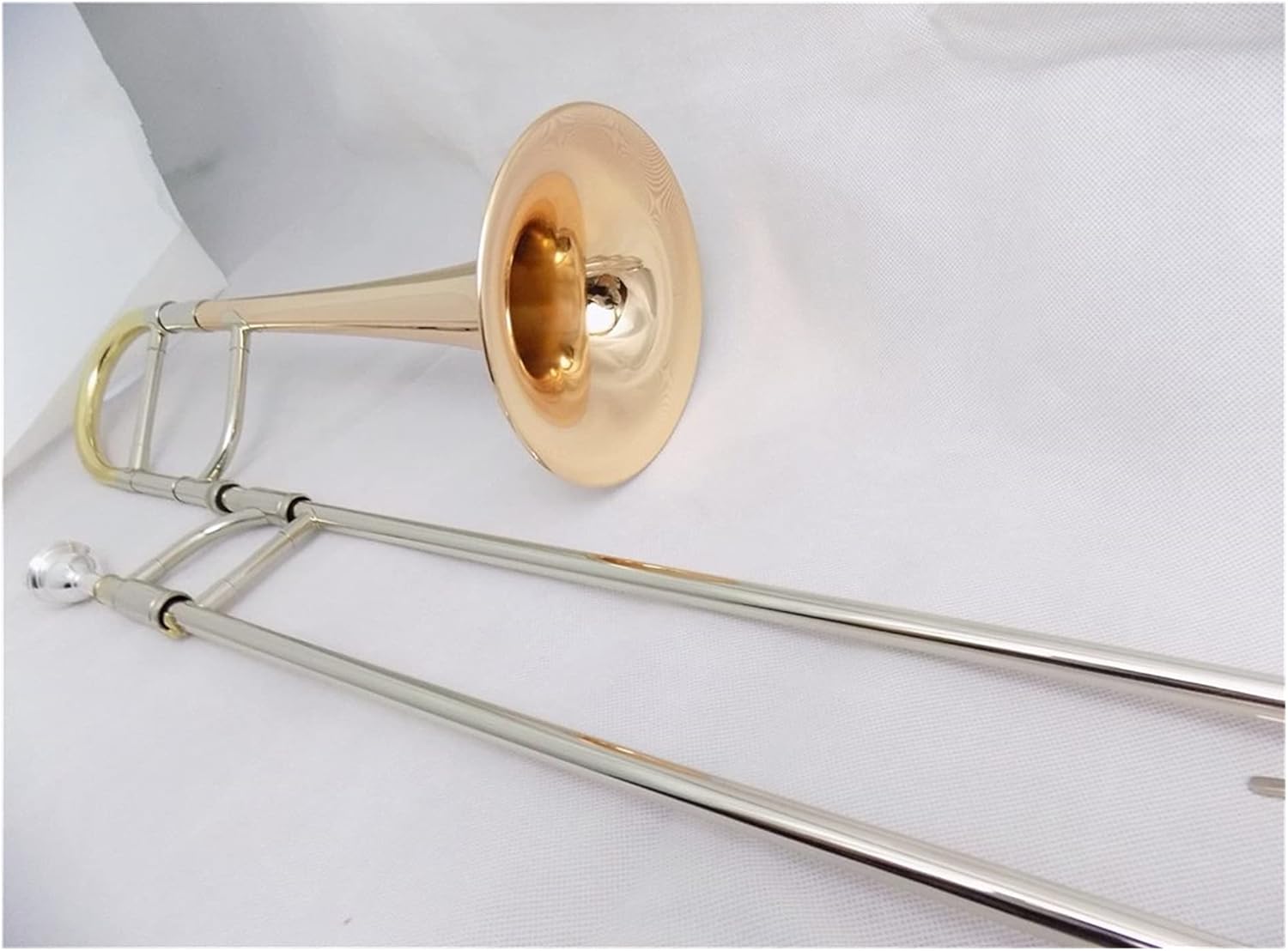 Student Trombone EB Alto Trombone Gold Brass Bell Lacquer with Case and Mouthpiece Brass Musical Instruments Trombone Kit