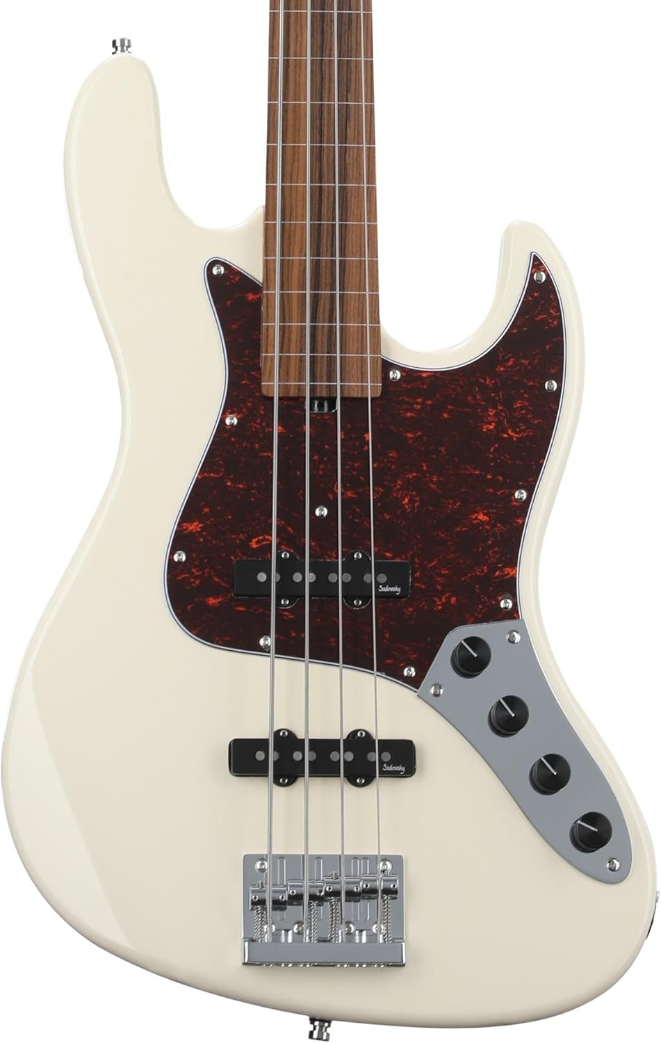 Sadowsky MetroExpress Vintage JJ Bass Fretless, 4-string - Olympic White