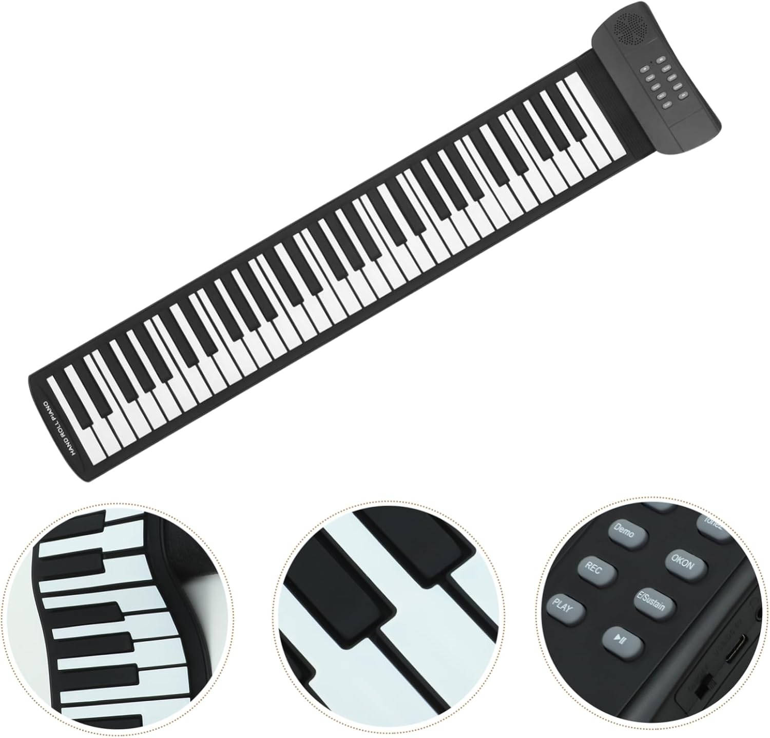 DECHOUS Key Portable up Piano Lightweight Electronic Keyboard Built Speakers for Beginners and Easy to Carry for Music