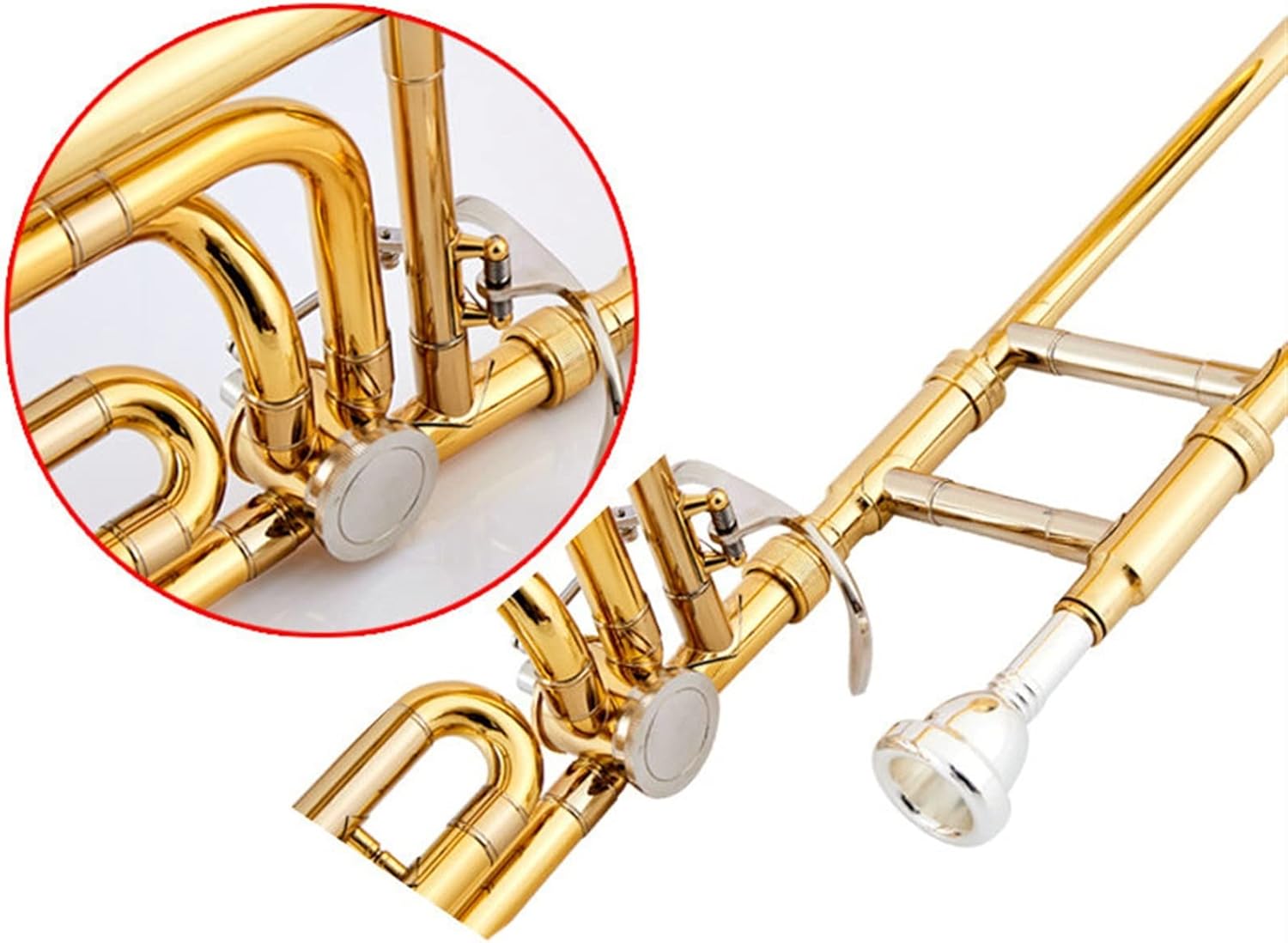 FLFL Student Trombone B Flat Tenor Trombone Suitable for Students and Beginners