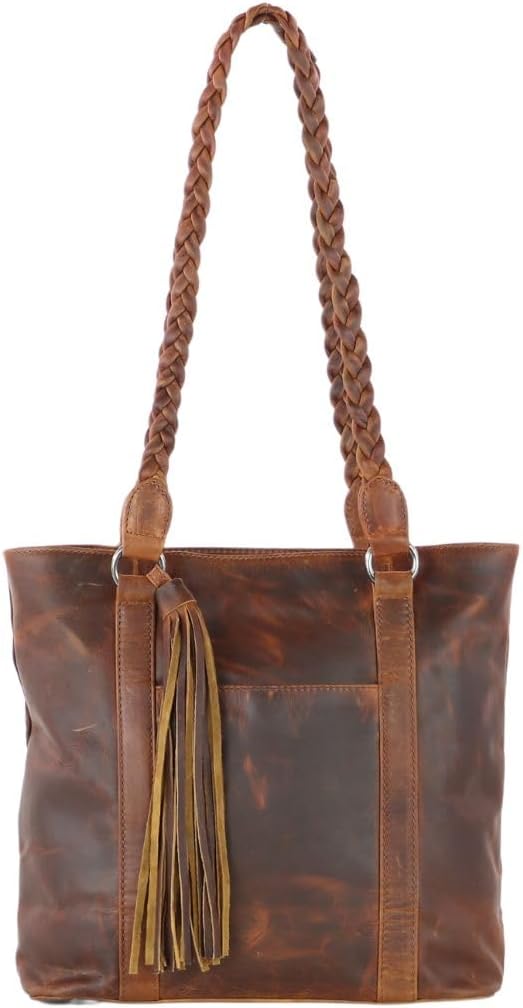 Lady Conceal Ambidextrous Concealed Carry Bella Leather Tote Locking Zippers - Tactical Gear for Women