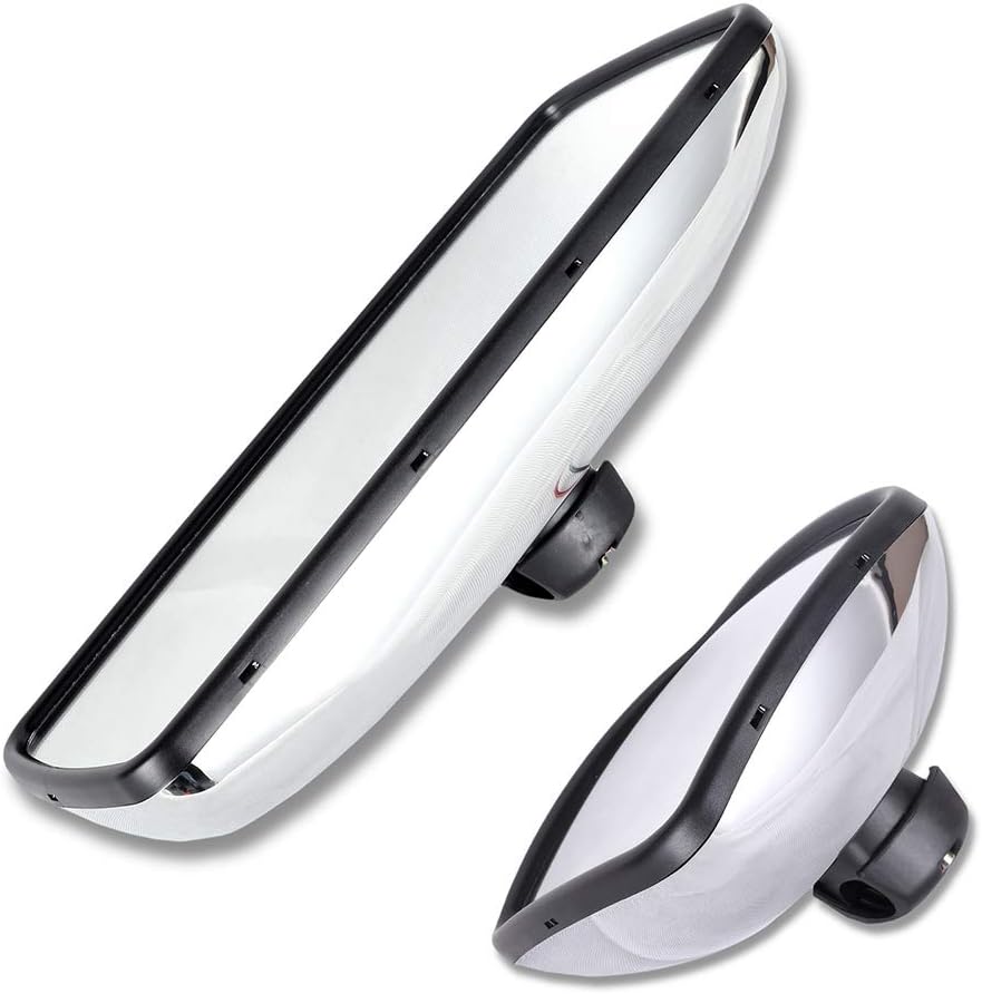 ECCPP Hood Mount Mirrors Compatible With 2004-2016 For Freightliner For Columbia For Freightliner M2 With Left Right Side Tuck Car Mirrors Manual Control Heated Chrome Housing