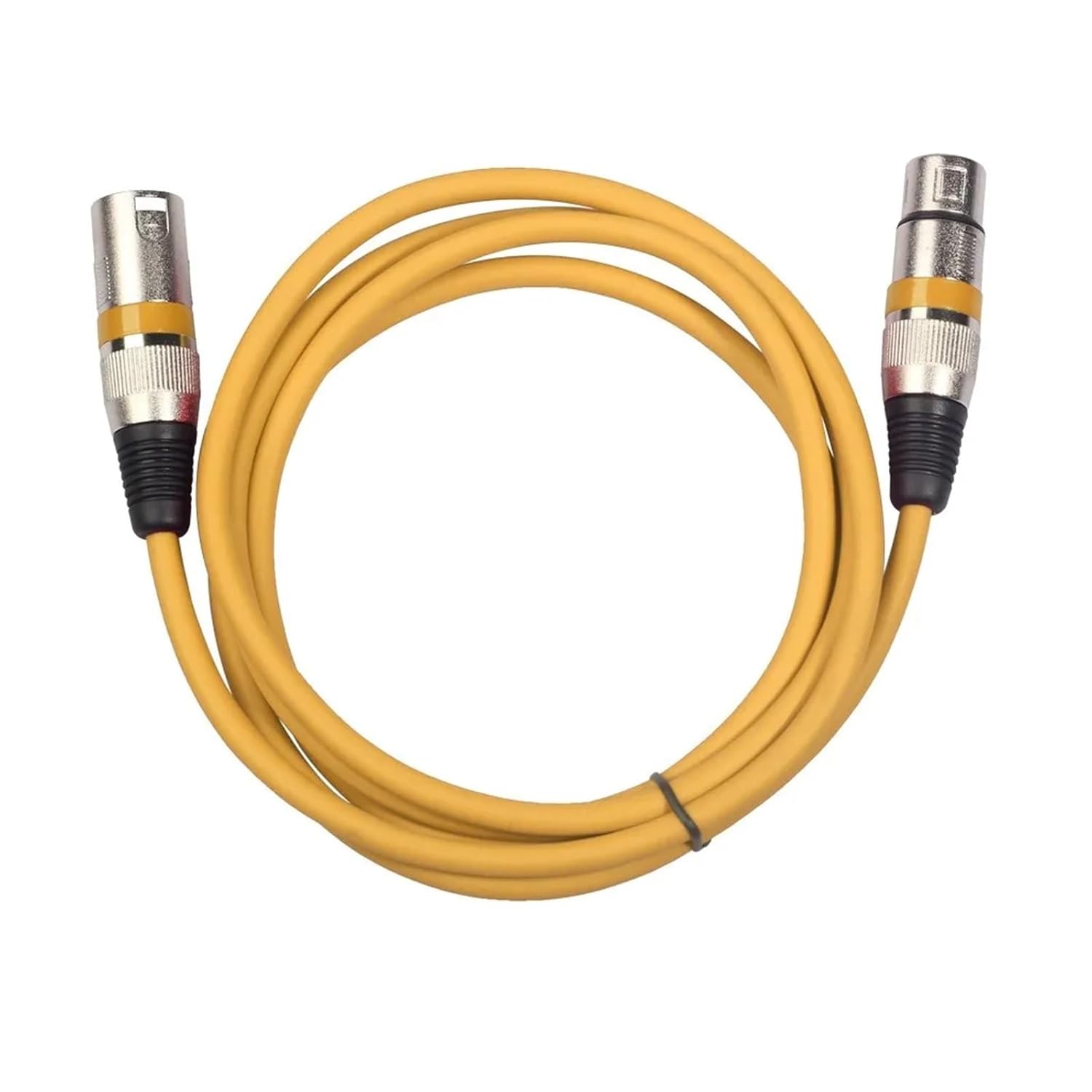 3Pin XLR Cable Male to Female Audio Signal Extension Cable Cannon Balance XLR Karon Microphone Mixe EQ Line(Yellow,5m)