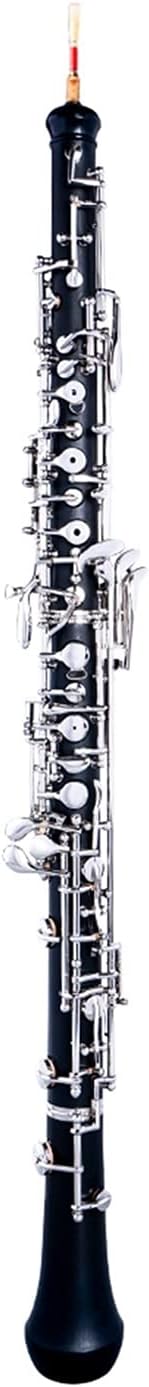 Standard Clarinet Professional C-Key Oboe Semi-Automatic Style Nickel-Plated Key Woodwind Instrument Beginner Clarinet