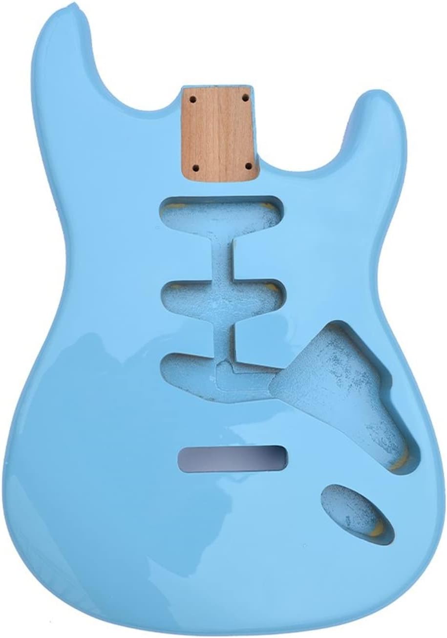 TSTS Alder Wood SSS Pickup Guitar Body in Sonic Blue Color for Eectric Guitar Replacement Guitar DIY Accessory