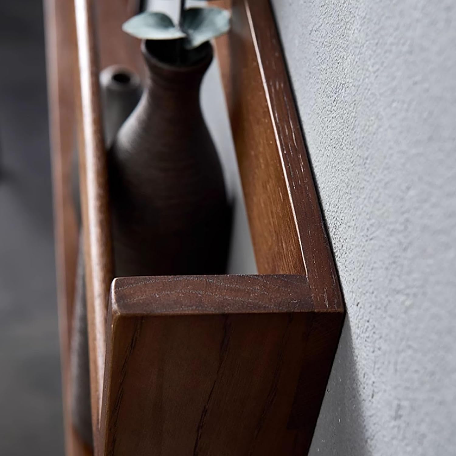 Floating Shelves,Wall Mounted Rustic Wood Shelves for Bathroom, Bedroom, Living Room, Kitchen,Magazine Holder for Books Storage (Color : Brown, Size : 90x7x30cm/35.43x2.76x11.81in)