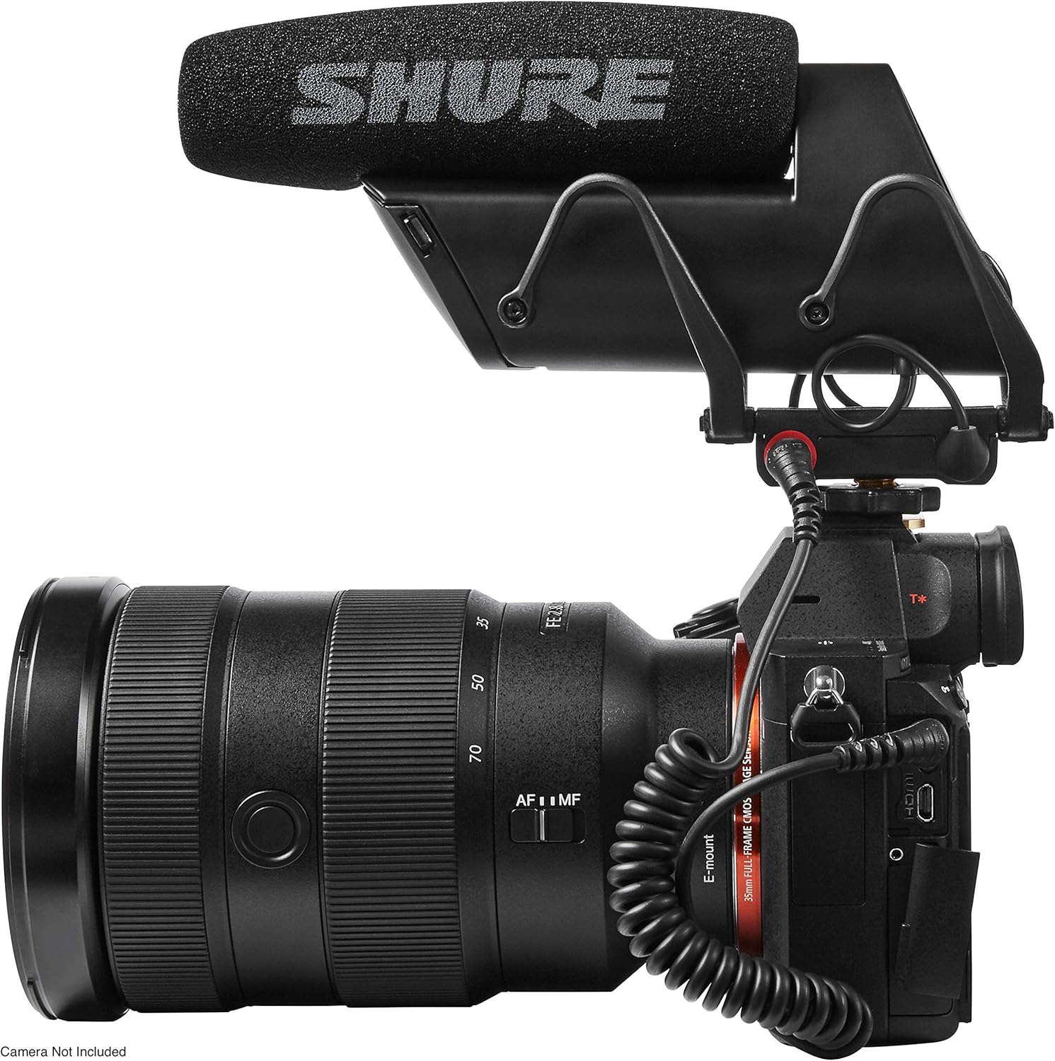 Shure VP83F LensHopper Camera-Mounted Condenser Shotgun Microphone with Integrated Digital Flash Recording - Windscreen, Superior RF Immunity, Backlit LCD, 5-Position Joystick, Rycote Lyre Shock Mount