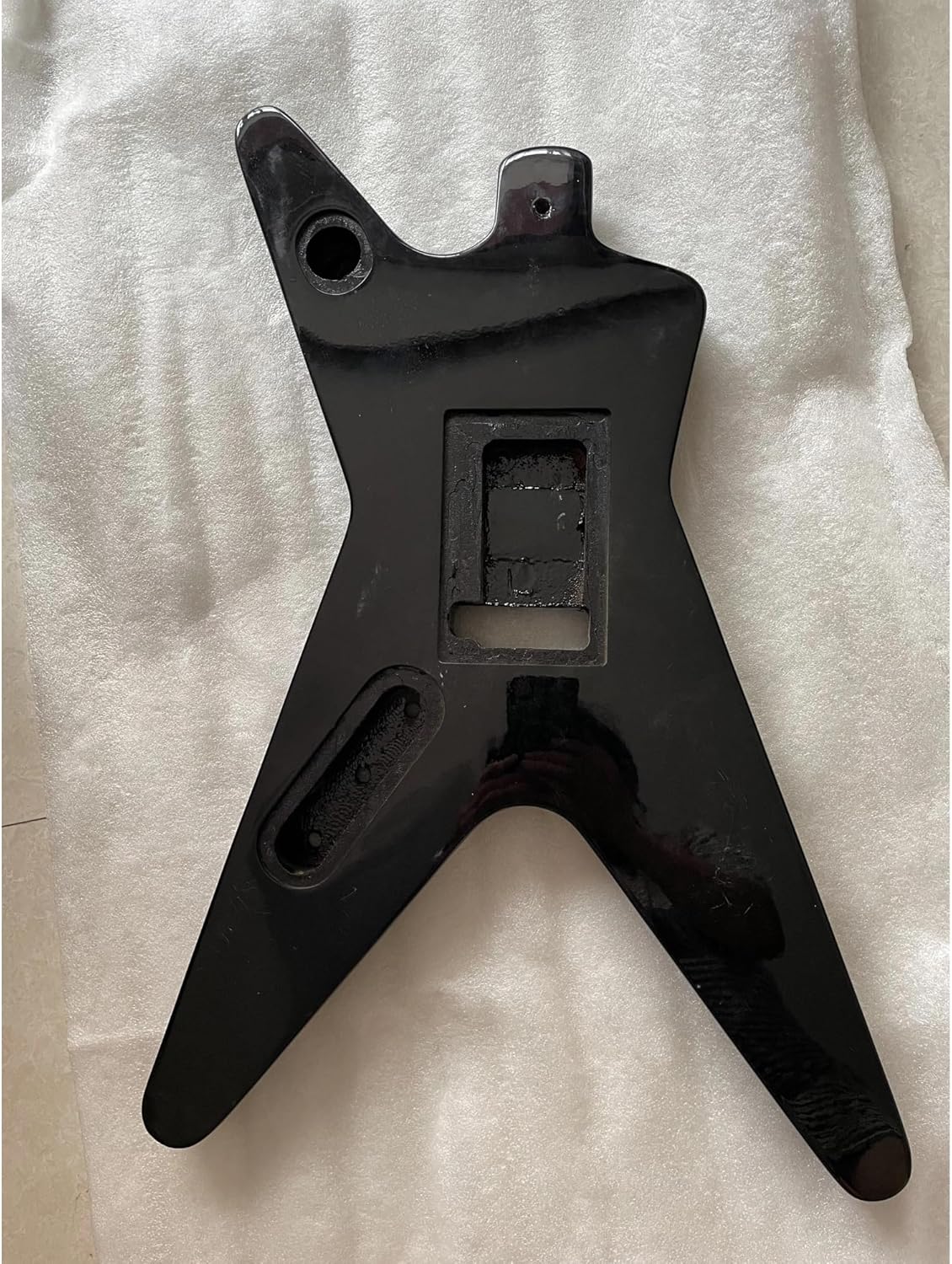 Guitar Body Guitar Replacement Parts Original Electric Guitar Body Unfinished Basswood Black Special Shape Barrel Kit Part