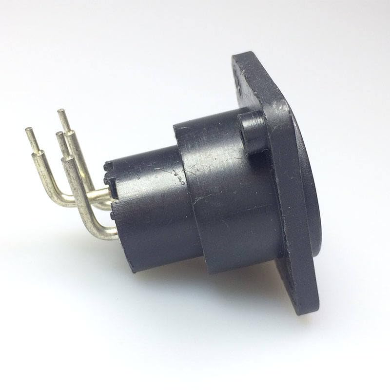 100pcs/lot 90 Degree 3pin XLR Female Panel Mount Right Angle XLR Chassis Adapter Microphone Wire Connector XLR Jack Socket