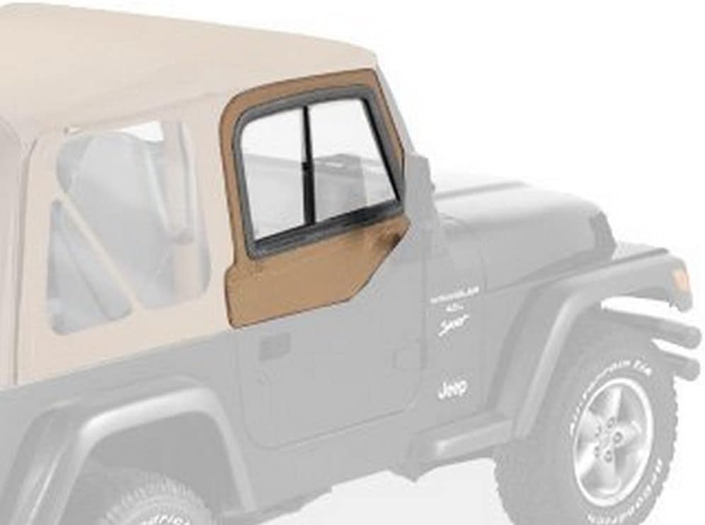 Bestop Upper Door Sliders - Jeep '97-06 Wrangler TJ (Spice; Dual Sliding Window)