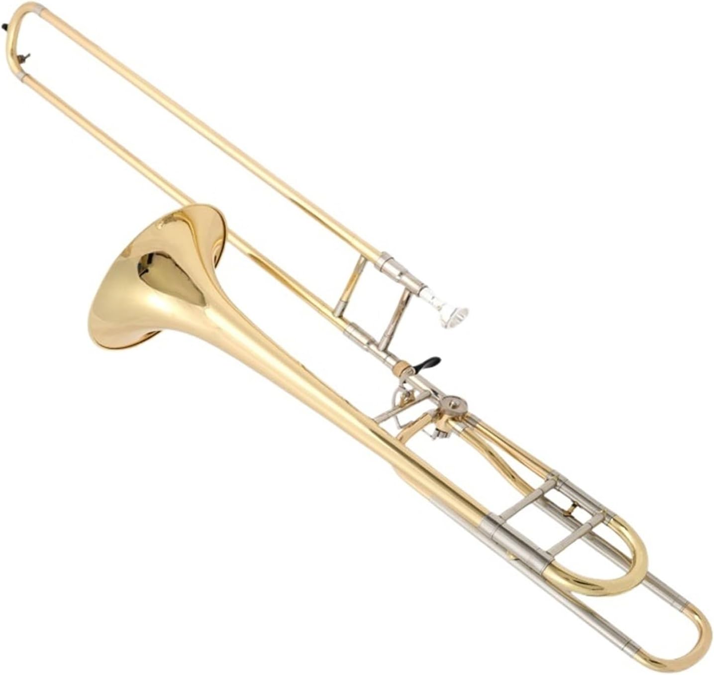 Lacquer gold tenor B flat trombone beginner professional brass instrument