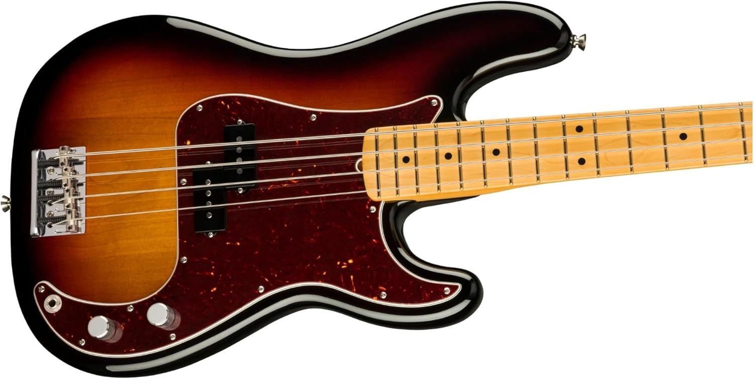 Fender American Professional II Precision Bass, 3-Color Sunburst, Maple Fingerboard