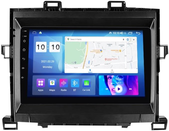 Android Car Stereo for Toyota Alphard 2008-2014,9 inch IPS Touchscreen with Upgrade Wireless CarPlay & Android Auto,WiFi/GPS,Support SWC and Subwoofer,8-Core 8G+256G