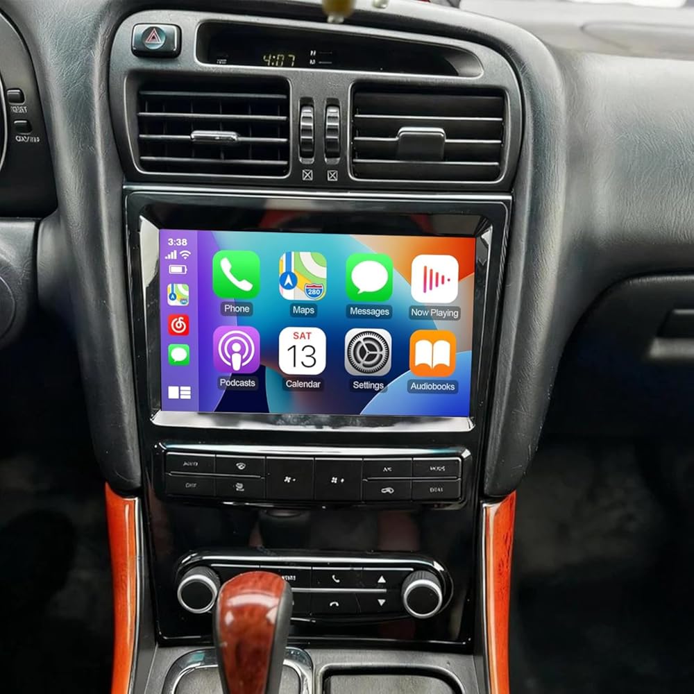 9 inch Touchscreen Car Stereo for Lexus GS300 GS400 GS430 1998-2005, Android 15 Double Din Car Radio with Carplay & Android Auto in-Dash Navigation BT Mirror Link WiFi Backup Camera 2+64G