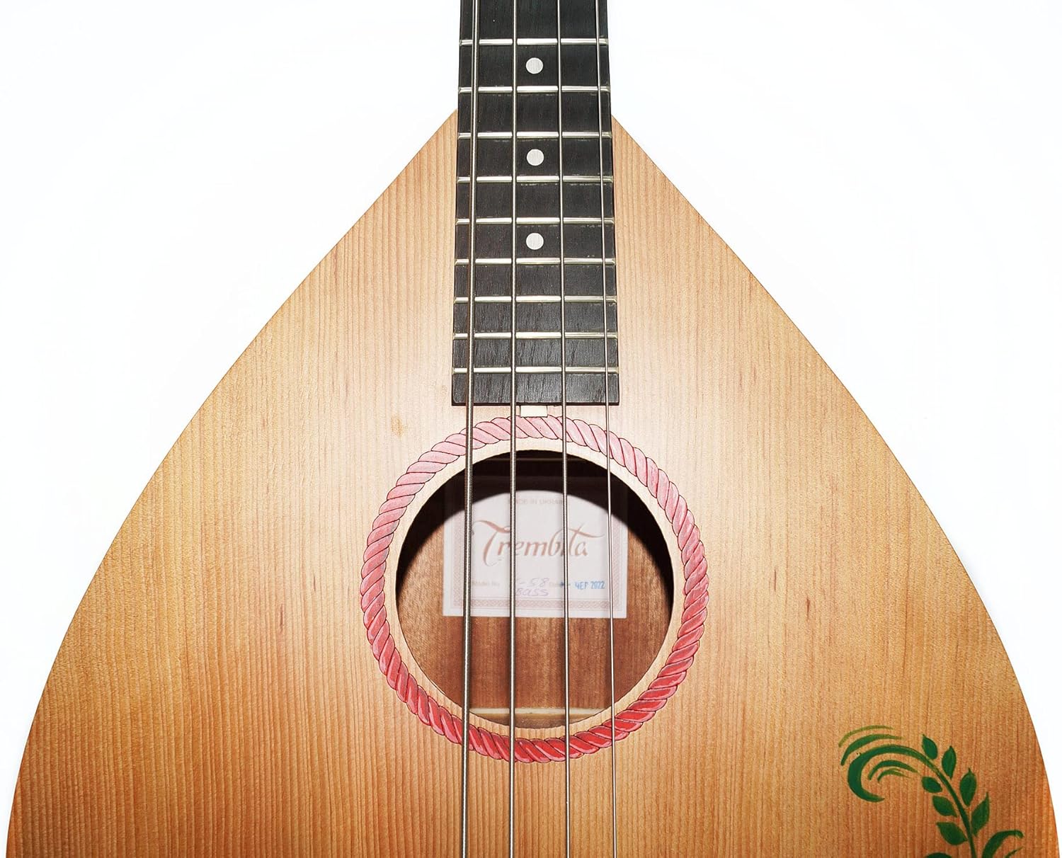 Bass Guitar, New Ukrainian 4 Strings Guitar Kobza, Bass Lute Wooden Hand Painted Folk Musical Instrument, Lute Guitar, Original Guitar, made in Ukraine