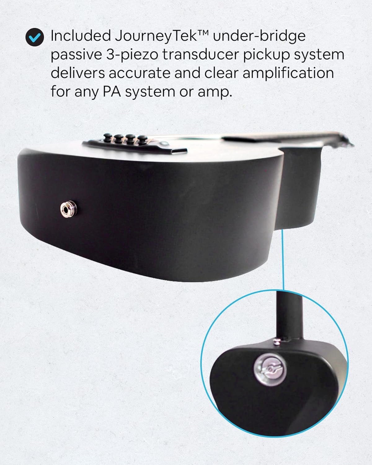 Journey Instruments Carbon Fiber Travel Guitar – OF660M Traveling Acoustic Guitar with Collapsible Patented System – Portable Backpack Case (Matte Black)