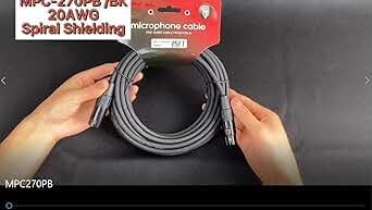 25' FT XLR MICROPHONE MIC CABLE PATCH CORDS MPC270 / 5 PACK