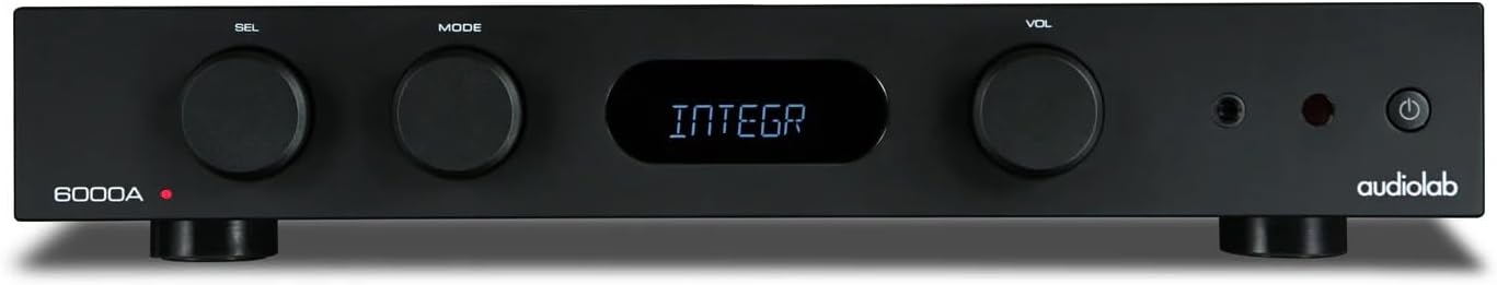 Audiolab 6000A 100-watt Stereo Integrated Amp/Bluetooth DAC - Black