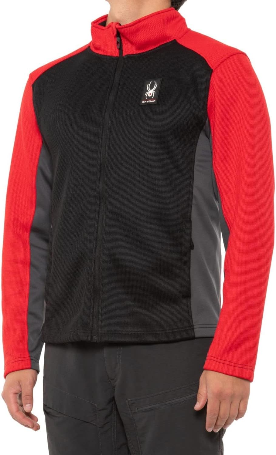 Spyder Men's District Full Zip Jacket, Racing Red Large