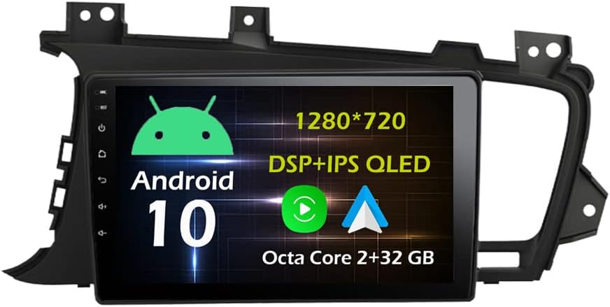 9''Android Car Stereo Radio for Kia Optima K5 2011-2015 Octa Core Android 13 HD Touchscreen Headunit Support GPS Navigation Carplay Android Auto Bluetooth DSP SWC USB AHD Backup Camera-2+32