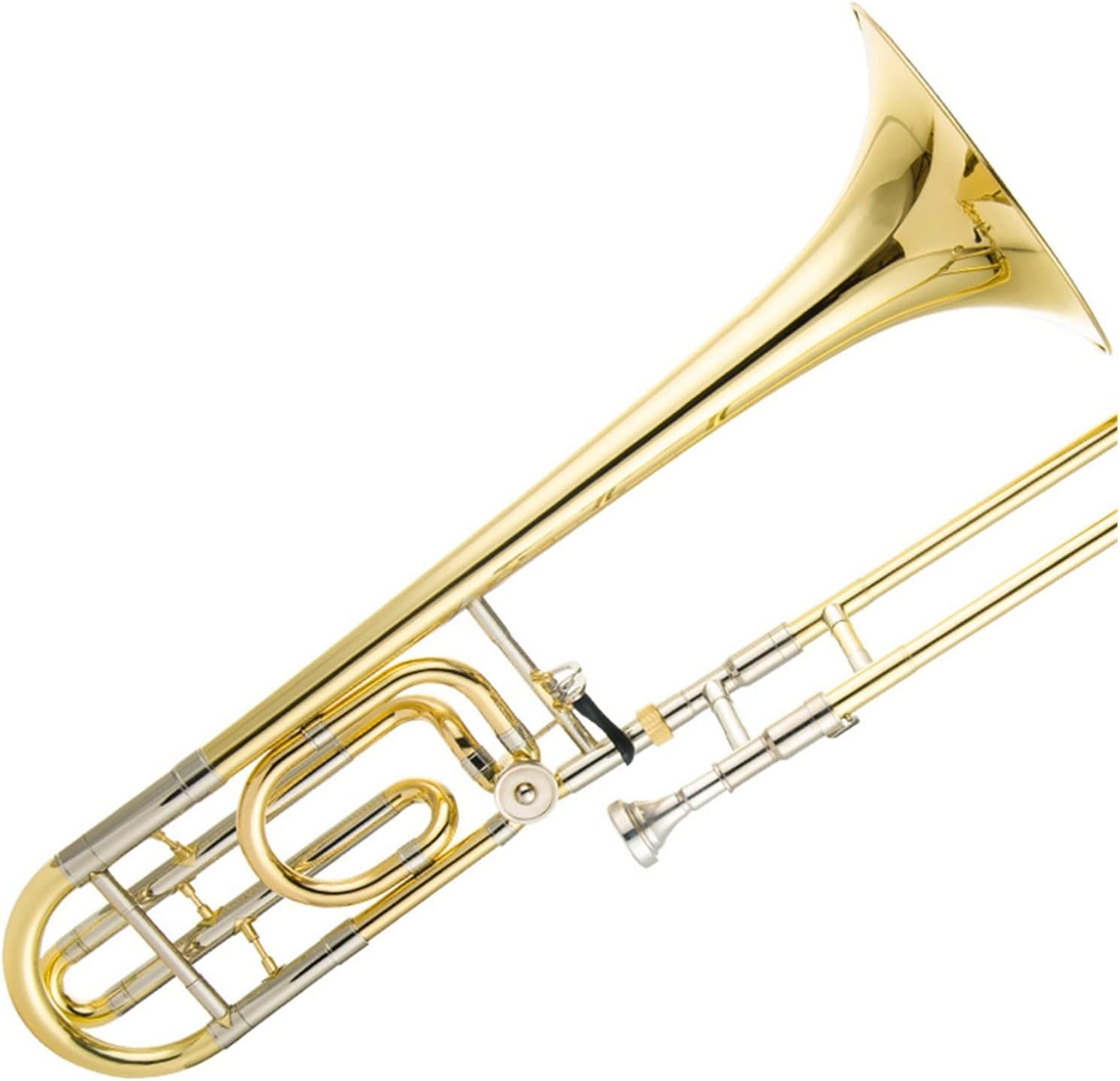 TSTS Professional Phosphor Bronze Tenor Trombone Trombone B Flat to F Tune Trombone Musical Instrument Beginner Trombone (Color : 1)