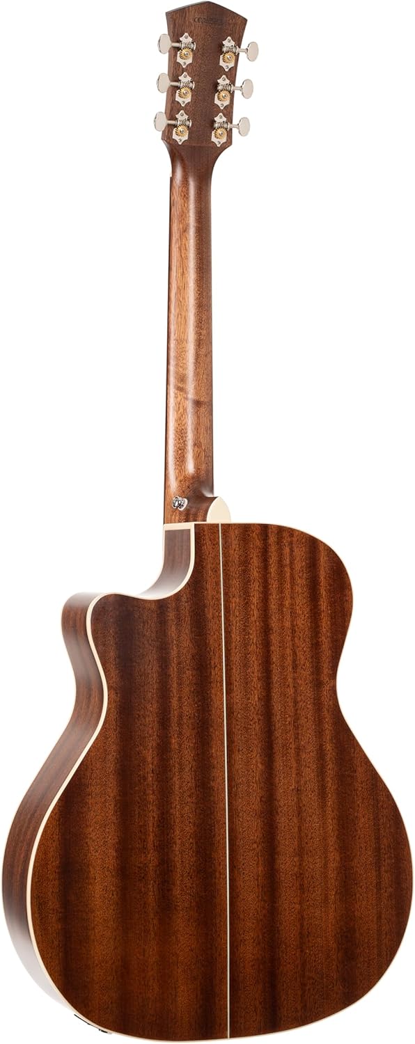 Cort Essence Series ES-GA4 Grand Auditorium Cutaway Acoustic Electric Guitar, Natural Semi Gloss (GA4NSG)