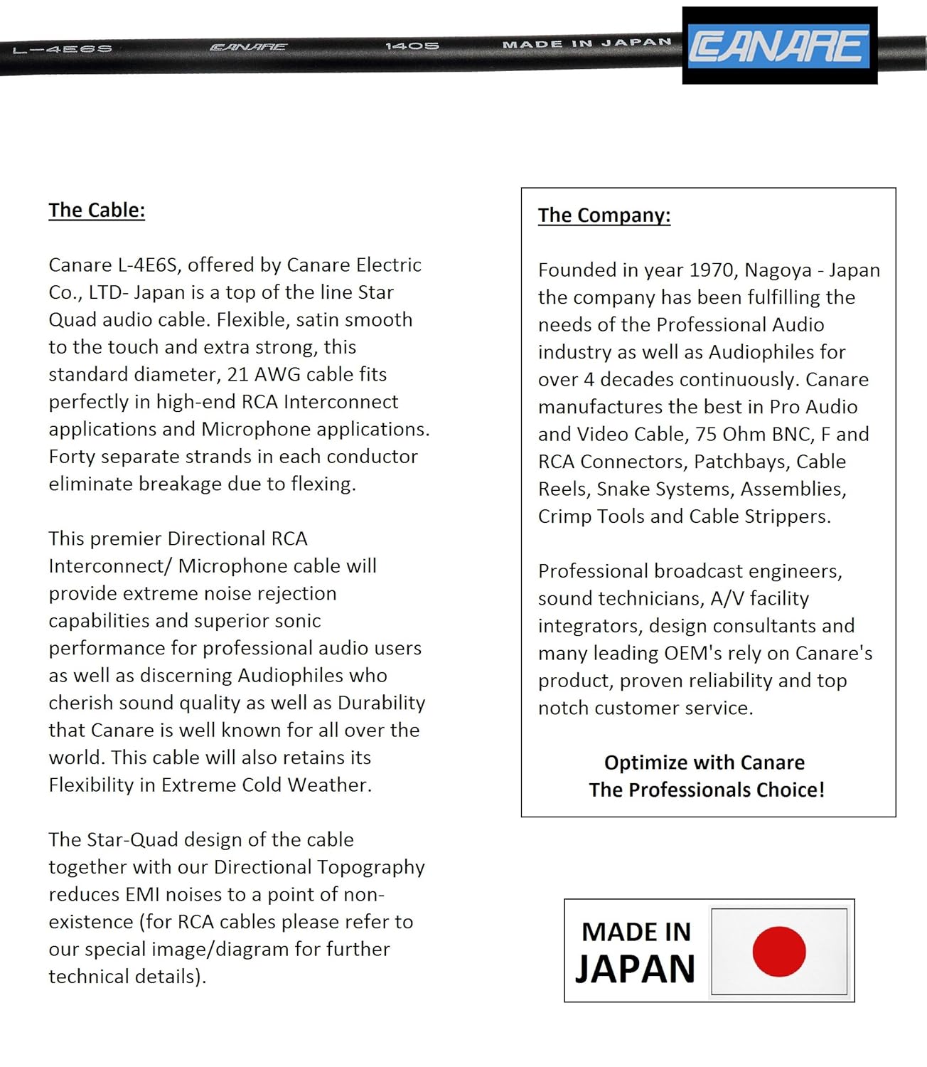 WORLDS BEST CABLES 6 Units - 1 Foot - Canare L-4E6S, Star Quad Balanced Male to Female Microphone Cables with Amphenol AX3M & AX3F Silver XLR Connectors - Custom Made