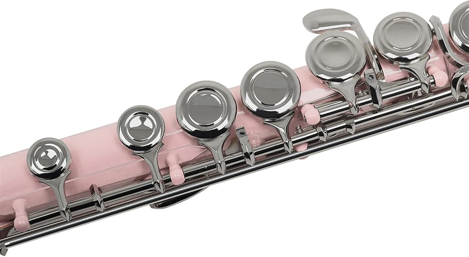 Flutes 16 Holes Flute Closed Hole C Key Pink with Box Glove Woodwind Musical Instrument