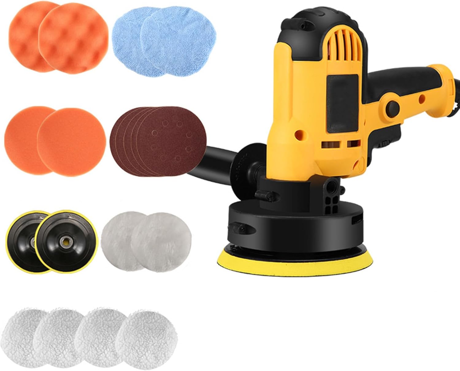 Buffer Polisher,5-Inch 125mm Dual Action Random Orbital Car Polisher,Car Detailing Kit,for Car Polishing and Waxing,Car Polishers Kit