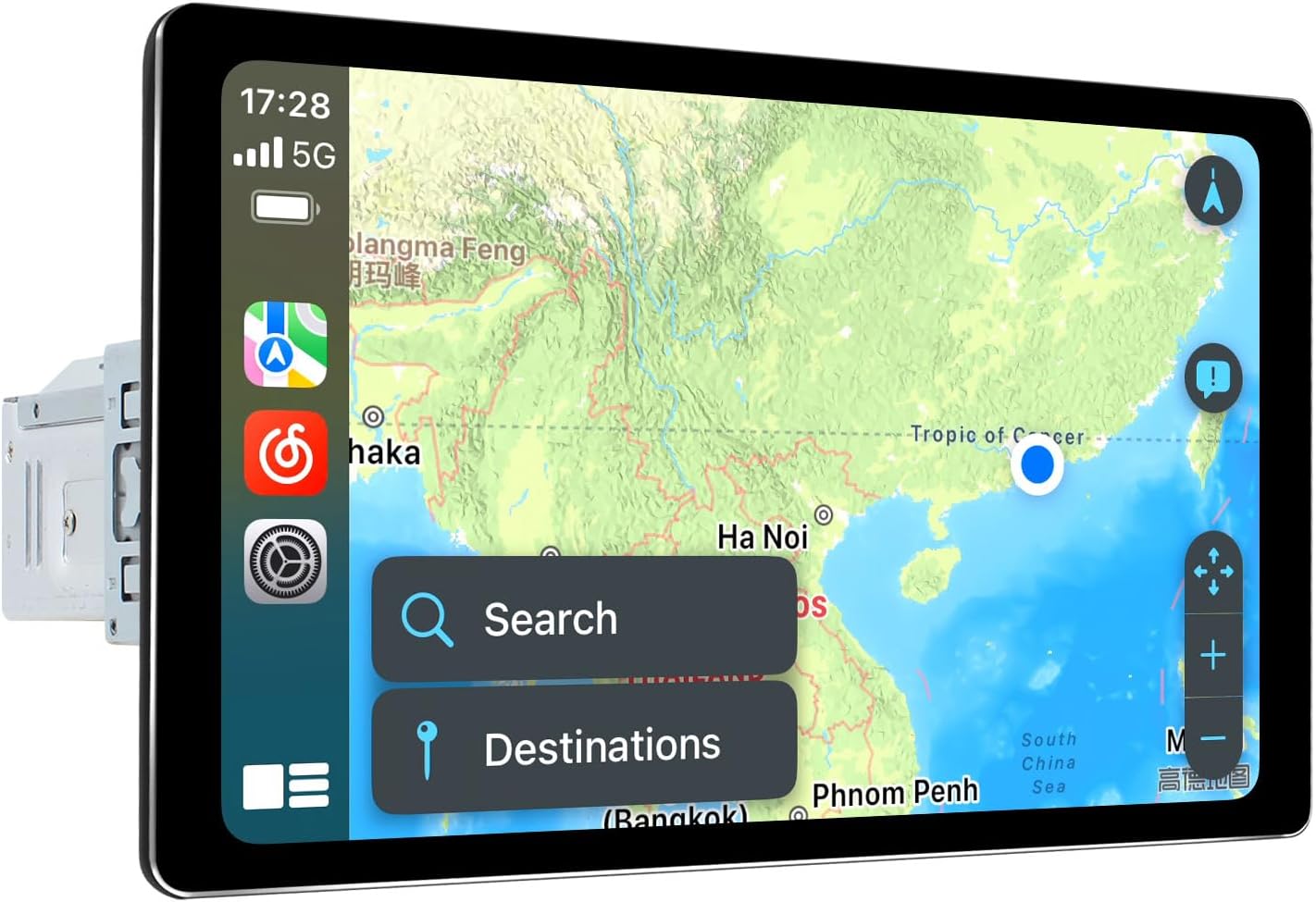 Joying 8 inch Car Audio with Carplay, Android Auto, Single Din Touchscreen Car Stereo Android 13 Head Unit 1280x800 Detachable Screen with GPS, AM/FM Radio, Subwoofer Output(JY-UTS80N8)