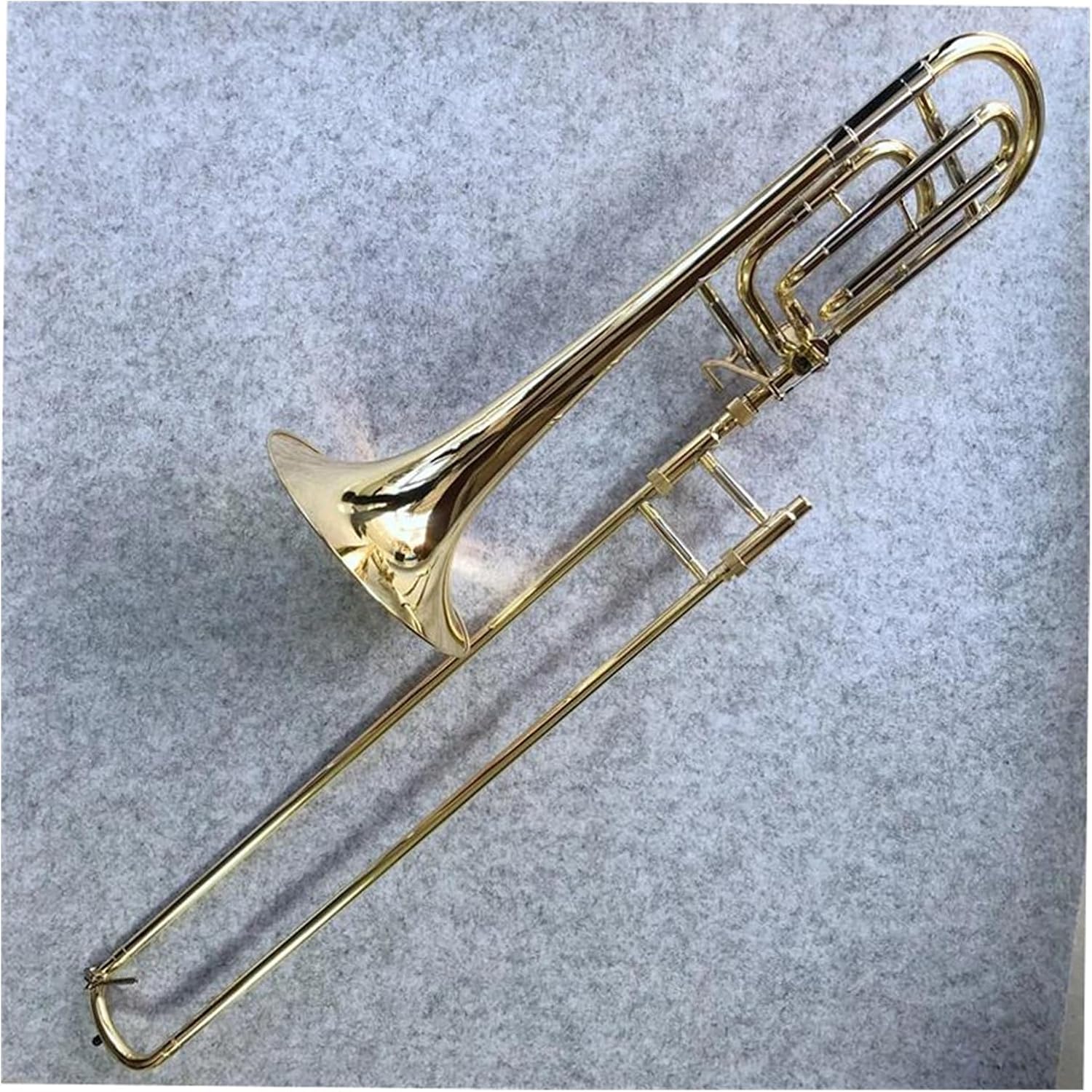 Professionals euphonium Bb-F Tune Tenor Trombone Gold Lacquer Bb Trombone Musical Instrument