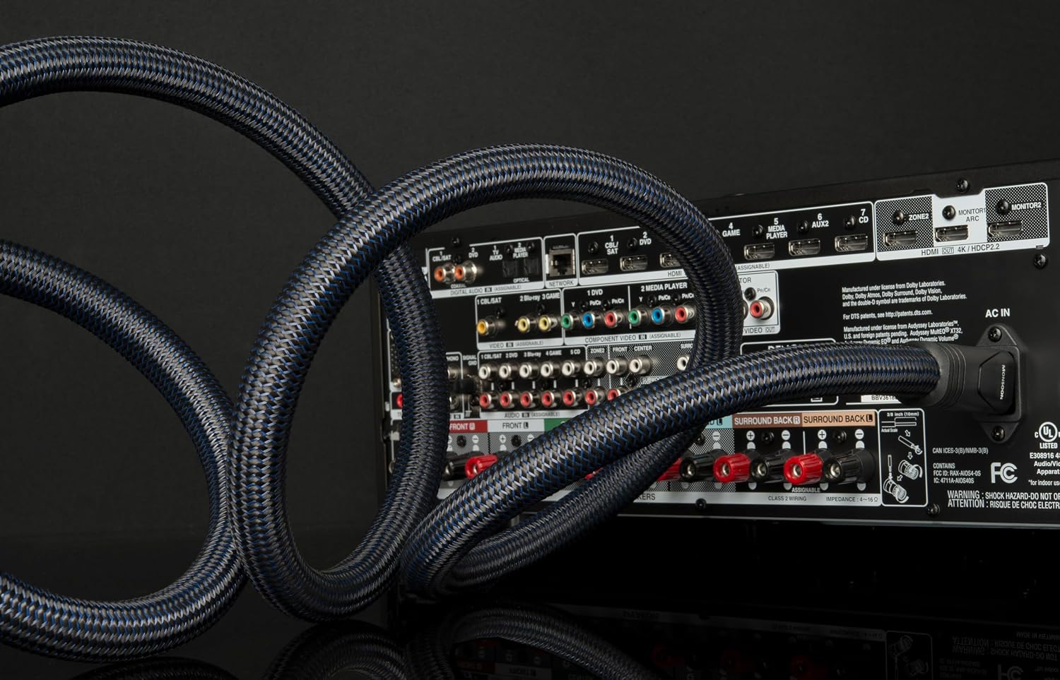 AudioQuest Monsoon Power Cable (1m, 1 x C19 > 1 x 3-Prong Wall Plug)