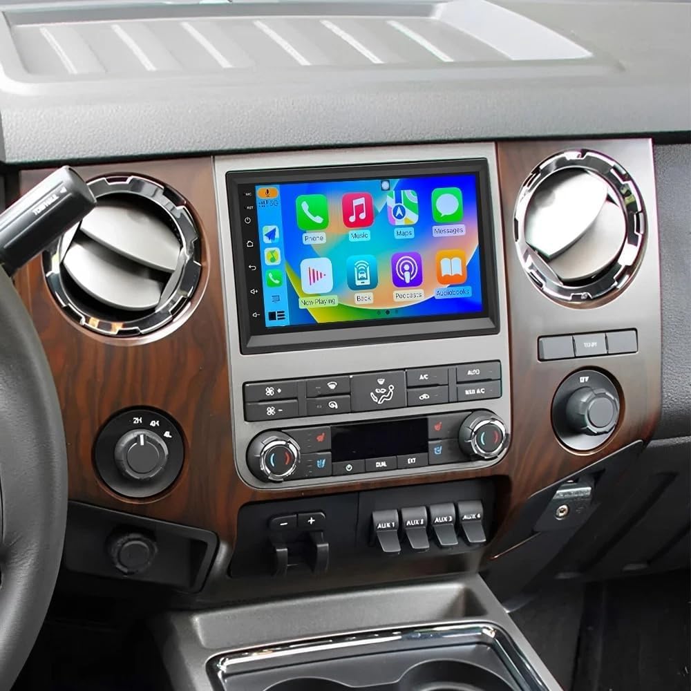 Car Stereo Radio Compatible for Ford Shelby GT500 2007-2009 with Carplay Android Auto GPS Navigation 7in Touchscreen Car Radio Player with Bluetooth WiFi SWC Mirror Link Split Screen + Backup Camera