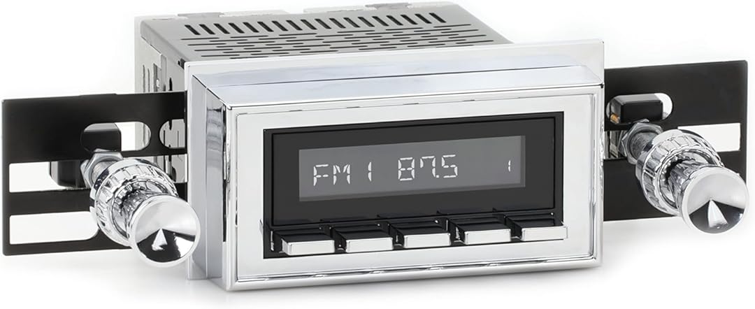 RetroRadio Compatible with 1958 Chevrolet Brookwood Features Include Bluetooth, USB, AM/FM HBC-M2-108-09-74C