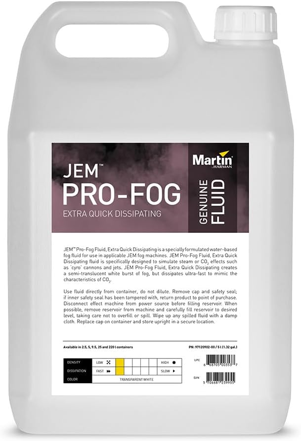 Martin JEM Pro-Fog Fluid, Extra Quick Dissipating, 4x 5 l